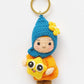 Handmade Muslim Crochet Doll Keychain for Kids
